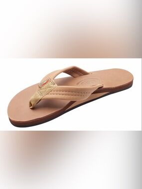 Rainbow Women’s Premium Leather Sandals/Flip-Flops - Med (6.5-7.5)